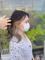 ヘアメイク ミチ 富田店(HAIRMAKE MICHI)&nbsp;【MICHI 富田店　古作蓮】インナーカラー　バニラベージュ