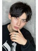 10代20代30代/黒髪 爽やかアップバング