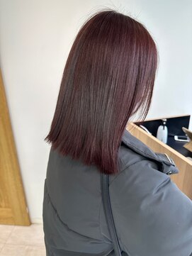 ルネ 北千住(Renee) ワンホンヘア_ピンクベージュ_オルチャンヘア