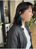 イヤリングカラー★モスグリーン