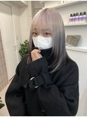 黒髪/グレーベージュ/ハイトーン/ブリーチ/渋谷