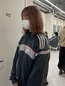 ロンドプロフィール 浦和(Lond profil) ブリーチダブルカラー　ピンクベージュ