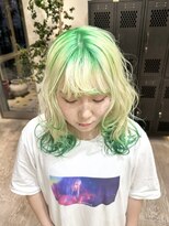 ヲタク(wotaku.)&nbsp;泣きっぱなしブリーチエンドカラールーツカラーペールグリーン