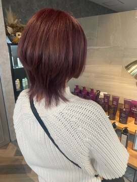 マーレ(MARLE./) ウルフカット×レッドバイオレット