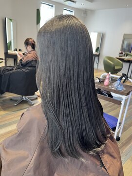 ヘアースパリゾート リアン 燕三条店(Lien) オリーブグレージュ ロング