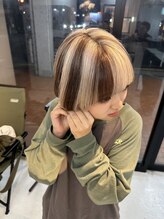 【ダメージレス】ケアブリーチで無理なくハイトーンカラーに☆