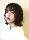 ＃小顔＃似合わせ＃ボブ＃外はね＃ダークブラウン＃レイヤー