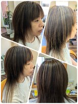 クリア 美容室&nbsp;ロングウルフ×ハイライト
