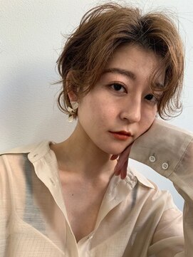 ルミ 上大岡店(Lumi) 顔型別ヘアスタイル特集/チェリーブラウン/ショートカット