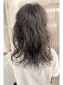 カールウェーブ髪質改善パーマデザイン