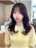 ブリーチなしで作るピンクラベンダーブラウン韓国レイヤー