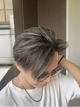 ロエ(loe) メンズ白髪ぼかしハイライト