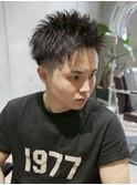 MEN'S/刈り上げスパイキーショート/短髪/ビジネスパーソン向け