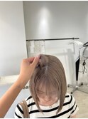 黒髪ボブルフネビージュ小顔ワンレン《用賀》