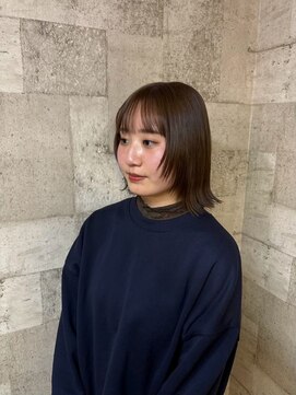 パーミル ルモ クマモト(permille ‰ LUMO Kumamoto) 顔まわりレイヤー×ボブ