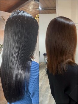 ベルトヮ(Belle toi)の写真/脱白髪染め×自然なストレートで、品よくまとまる髪へ