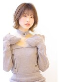 デザインカラー外ハネミニボブ