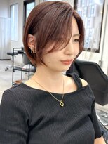 クレム 博多駅店(ChLem)&nbsp;暖色カラー　前髪長めボブ　博多美容室