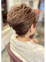 サーティエイト(38) 60代ふんわりショート/丸み/小顔/髪質改善/トリートメント/