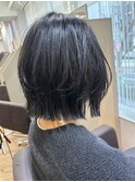 レイヤーボブ　ボブレイヤー　レイヤーカット　くびれボブ