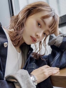 ギークス(GEEKS) 【GEEKS渋谷】オン眉ボブ/ミディアムレイヤー/冬カラー/20代30代