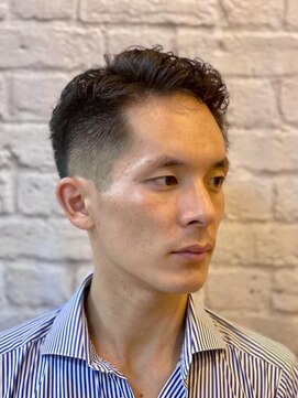 銀座マツナガ 新宿野村ビル店 メンズショート×パーマ