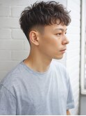 ツーブロック×ツイストスパイラルパーマ色気フェードp川口