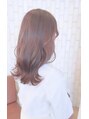 オゾニコ OZONICO&nbsp;ラベンダー系カラーのロングヘアです。外ハネで仕上げてます♪