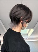 シルバー×グレーのインナーカラー
