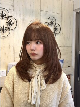 ヘアーアンドメイク シークタチカワ 立川店(Hair&Make Seek) 【澤飯】ふんわりlayer×オレンジカラーで春っぽhair