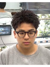 ☆ピンパーマ☆短髪でも自然に動く、扱いやすいパーマ☆メンズパーマ/ピンパーマ/パーマ専門サロン