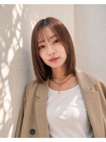 エス 大阪梅田店(es) 梅田/似合わせ長めボブ×シースルーバング