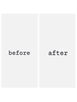 ミニミニヌー(32 mini noeud)&nbsp;メイク　before after