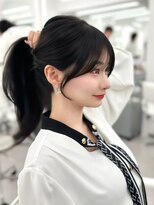 アマトウキョウ アユンチェ(AMA TOKYO×AYUNCHE) 前髪顔まわり韓国ヘアレイヤーカットサイドバンク2wayバンク韓国