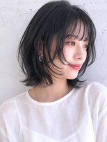 アディ 中野南口店(Addi)&nbsp;黒髪フェイスレイヤーのくびれボブ