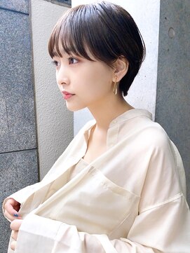 ディッセンバー 渋谷(December) 【December】大人かわいい 黒髪 前髪あり マッシュショート♪