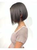 ダークグレージュ×ショートボブスタイル☆