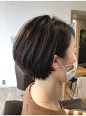 耳かけショートボブ　 担当　菊池健一郎