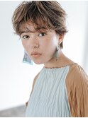 デジタルパーマレイヤーカット顔周り前髪ミディアムロング/柏