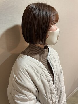 ジルバイジアン(JILL by GIEN) オレンジブラウン イルミナ ミニボブ ショートボブ @sarina