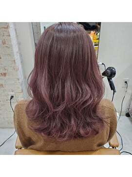 サンドイッチ(sandwich) 人気のピンクカラー♪ミディアムスタイル