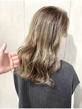 セシルヘアー(CECIL hair) CECIL下北沢 ハイライトベージュカラー×韓国ヘア