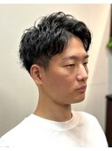 立体的美フォルムスタイル<理容室>メンズ/虎ノ門/眉毛/理容室/