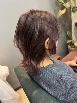 エニー 四条大宮(aNy) ウルフ×ハイライト×ピンクベージュ