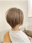 大人かわいい前髪◆マチルダボブ◆ピンクベージュ◆髪質改善◆