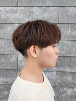 ニアウ 伊勢崎連取店(Niau)&nbsp;刈り上げセンターパートショートニュアンスパーマメンズマッシュ