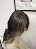 白髪ぼかしハイライト♪