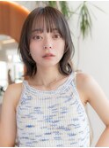 くびれレイヤーボブ似合わせカットイメチェンシースルーバング