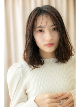カバーヘアアンドスパ ブリス 浦和(COVER HAIR&SPA bliss) シースルーバングくせ毛風バレイヤージュTb5浦和20代30代40代