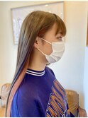 ちらっと見えるオレンジか可愛い◎インナーカラー☆